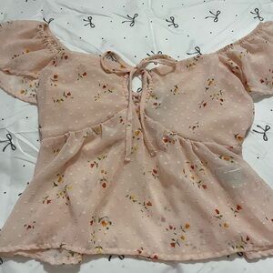 Floral Peach Women's Top